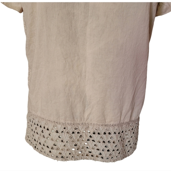 Maison Scotch short ruffle sleeve blouse size 1/small - Picture 3 of 12